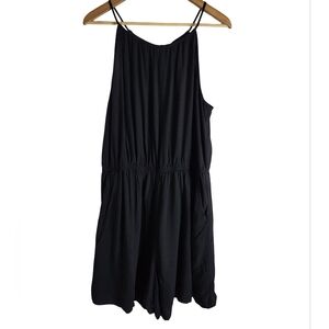 Old Navy Black Sleeveless Jumpsuit with Pockets